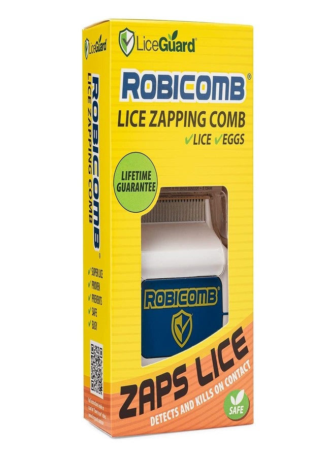 لايس جارد مشط LiceGuard RobiComb الإلكتروني لإزالة قمل الرأس، علاج لطيف للقمل للأطفال والكبار، مشط كهربائي مُختبر سريريًا يكشف ويقتل القمل المقاوم في الشعر الكثيف والناعم والمجعد، بتقنية الشحن الدقيق - Image 2